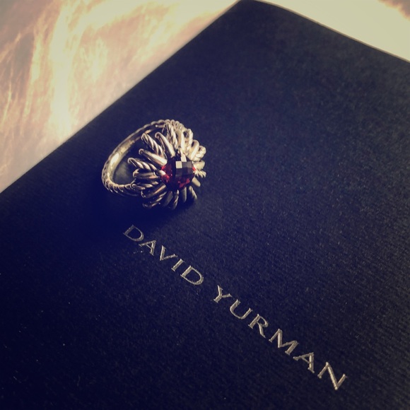 David Yurman Jewelry - David Yurman Garnet Starbust ring